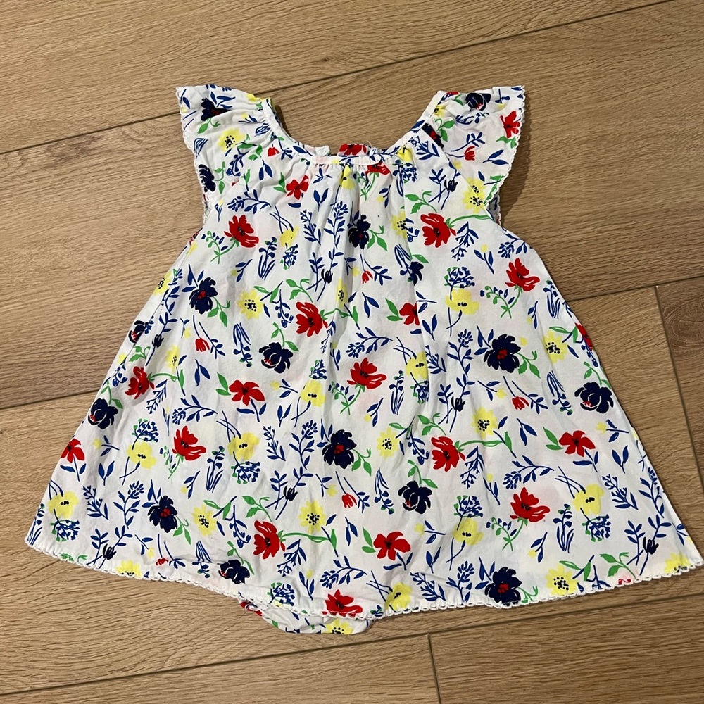 Tommy Bahama baby girl dress with built in onesie